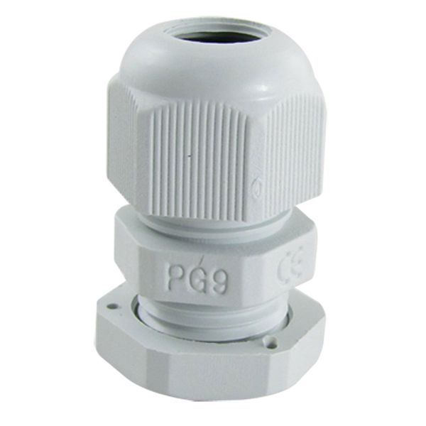 uxcell 10 Pcs PG9 White Plastic Waterproof Cable Glands Joints