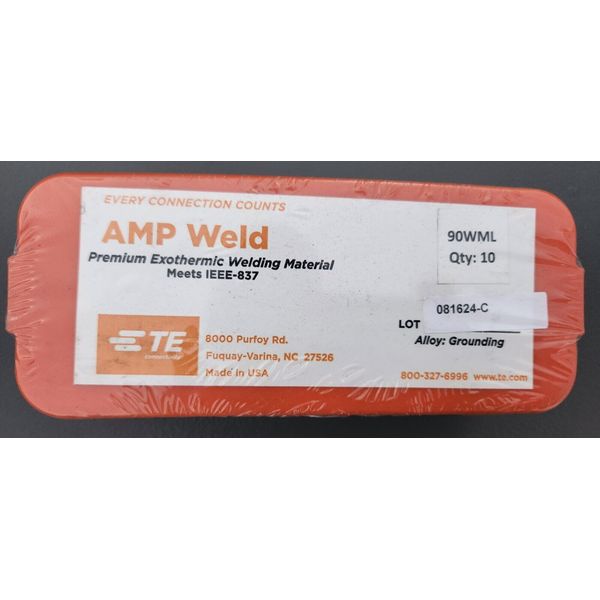 (10 Qty) TE Connectivity Amp Weld Premium Exothermic Welding Material 90WML