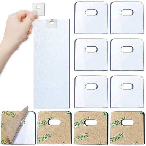 25 Sets (50 Pieces) of Clear Vertical Blind Repair Tabs/Vertical Blind Tabs/Blind Fixer Tabs for Vertical Blinds Replacement Slats