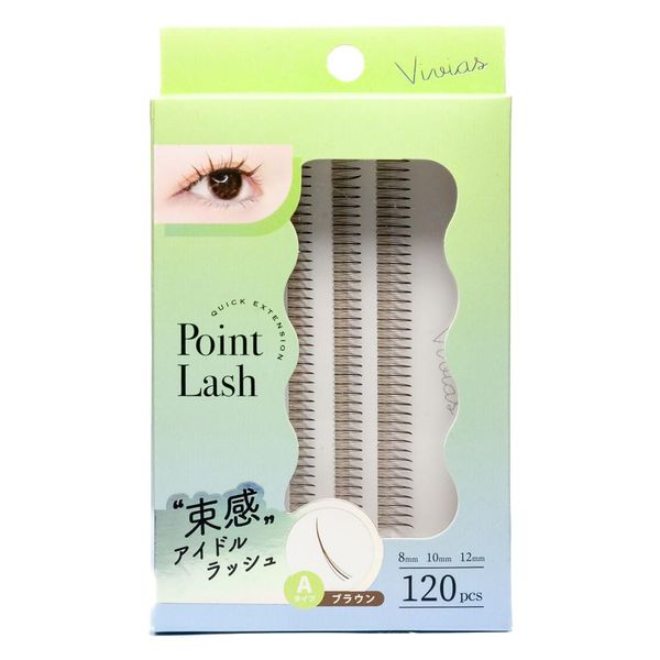 BN Vivias Partial Eyelashes 03 / A Type Fluffy Idle Rush (Brown) (120pcs)