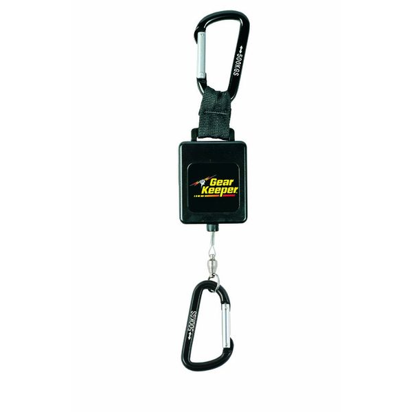 Gear Keeper RT3-4558 Retractable Instrument Tether with Aluminum Carabiner | Heavy Duty Retractable Tool Tether with Carabiner | 80 Pounds Breaking Strength | 58oz Retraction Force | 22” Extension