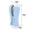 Rapesco 1379 Stand Up/Space-Saving Stapler, 20 Sheet Capacity, Powder Blue