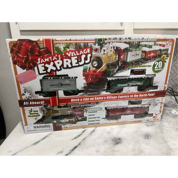 Santa's Village Express 20 Pc. Christmas train. Train set NIB