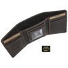 VISCONTI Hunter Collection Apache Leather Tri-Fold Wallet RFID Blocking 700 Oil Brown