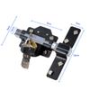 Concise Home 50mm Double Long Throw Gate Lock 5 Keys Garden Locking Both Sides