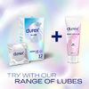 Durex Nude, Condoms, Regular Fit, 12s, Ultra Thin, Designed To Feel It All, With Silicone Lube