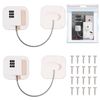 PHPTHIK Refrigerator Lock, Stick Key, Protects Children, Infants, Elderly, Dementia Prevention (White, Dial Type)
