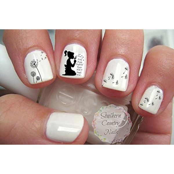 Dandelion Girl Nail Art Decals