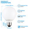 6-Pack G25 Globe LED Light Bulb 5W=40W, Dimmable Vanity Light Bulbs, 5000K