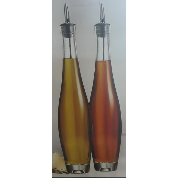 Casa dell' Eleganza Olive Oil and Vinegar Dispenser Bottle Set (Set of 2)