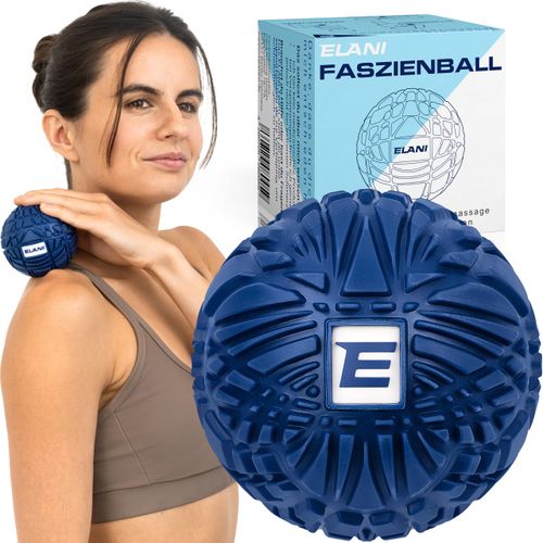 ELANI - 3D Texture Massage Fascia Ball - Non-Slip & Heavy for Deep Massage & Pain Relief - Massage Ball for Self Massage - Ideal for Back, Neck & Feet | Tennis Ball Individually
