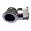29mm Flush Recessed Sliding Round Door Pull Handles Finger Pulls Hidden Wardrobe and Cupboard Pull Handle (Polished Chrome)