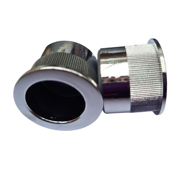 29mm Flush Recessed Sliding Round Door Pull Handles Finger Pulls Hidden Wardrobe and Cupboard Pull Handle (Polished Chrome)