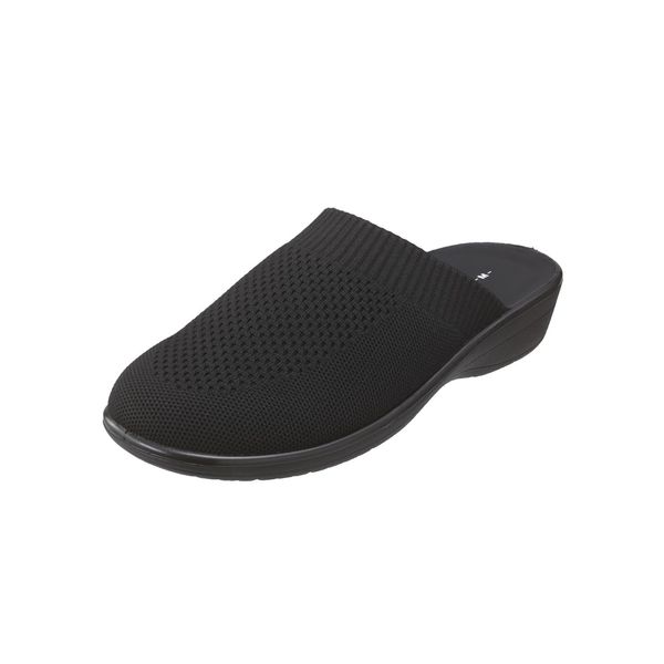 Pansy 6865 Women's Knit Elastic Sandals, Black