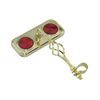 Fenix Cycles Cage Rectangle Bike Mirror Gold, Red Reflectors