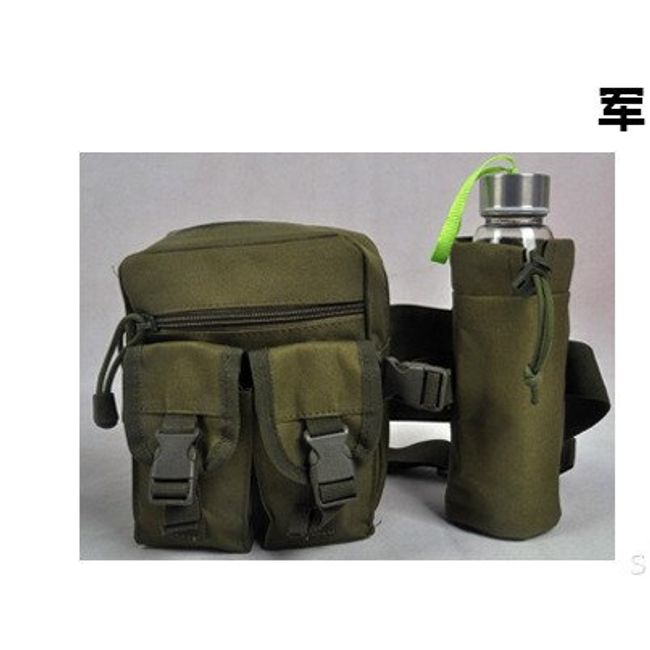  Outdoor Sports Belt Bag Tactical Water Bottle Belt Bag