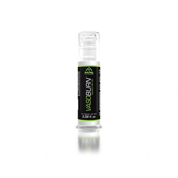 Vasoburn 3.38 oz Pump Bottle, Targets stubborn areas, Capsacin cream, yohimbine cream