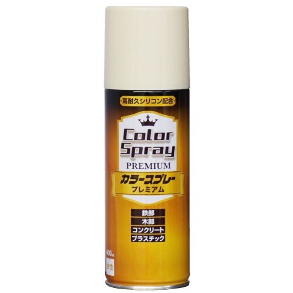 Nippon Paint Spray Color Spray Premium 400ml Ivory Water-based Glossy Indoor/Outdoor Made in Japan 4976124266751