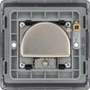 British General NFB67 Nexus Metal Triplex TV/FM/Sat Socket - Black Insert -Matt Black