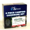 Out & About 6 Piece Camping Cookware Set