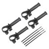 sourcing map Plastic Adjustable Side Front Auxiliary Hammer Handle for 13A Impact Drill, 41-44mm Clamping Range with Scale Depth Ruler 4 Pcs