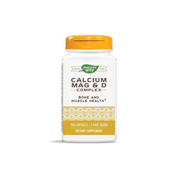 [Nature's Way] Nature's Way Calcium Magnesium & Vitamin D Complex 250 Capsules, One Color, One Size