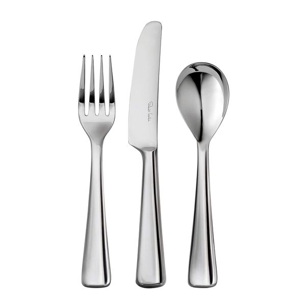 Robert Welch Malvern Bright, 3 Piece Children's Cutlery Set. Made from Stainless Steel. Dishwasher Safe.