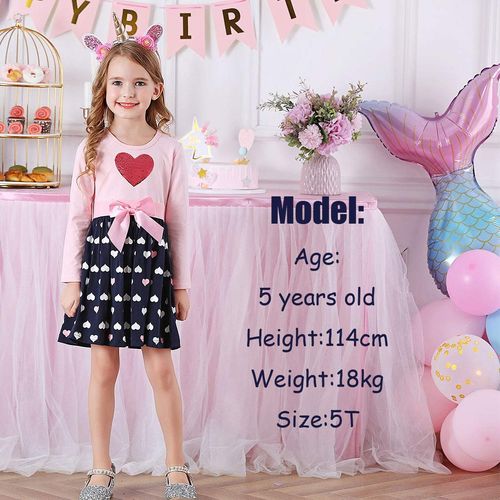 VIKITA Kid Girl Embroidery Dress Long Sleeve LH5740 6T