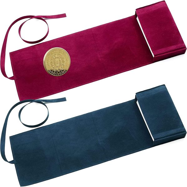 JINGEGECOME Witchcraft Supplies Set Contains Velvet Tarot Bags Tarot Card Velvet Storage Bag and Decision Maker Coin to Store, Tarot Box for Storing Tarot and Oracle Cards (Tarot Cards not Included)