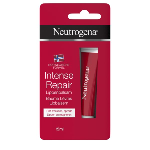 Neutrogena Norwegische Formel Lippenpflege, Intense Repair, für trockene Lippen, 15ml