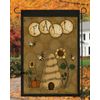 Primitive FALL Bee Skep Garden Flag **  Double Sided ** Top Quality
