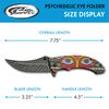 Szco Supplies 4.5" Printed Psychedelic Eye Liner Lock Folding Knife