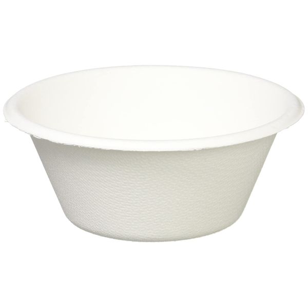 Nagao 3289681 Disposable Paper Tableware Bowls 4.4 inches (11.2 cm), Set of 50