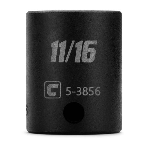 Capri Tools 11/16 in. Shallow Impact Socket, 3/8-Inch Drive, 12-Point, SAE