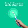Quip Kids Electric Toothbrush - Sonic Toothbrush with Small Brush Head, Travel Cover & Mirror Mount, Soft Bristles, Timer, and Rubber Handle - Pink