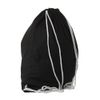 Augbunny 100% Cotton Canvas Drawstring Backpack Gym Sack pack 2-Pack (Black, Large)