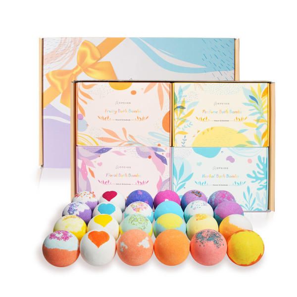 Epios 24-piece large-capacity bath bomb gift set