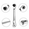New 1/4" Mini Double-Ended Quick Socket Ratchet Wrench Rod Screwdriver Bit Tool*