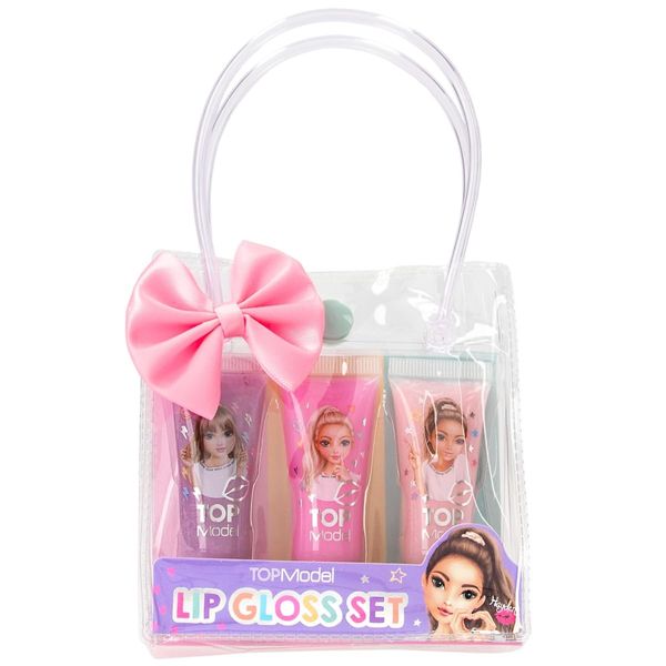 Depesche 12656 TOPModel Snap Shots - Lipgloss-Set für Kinder mit 3 angenehm duftenden Lipglossen in Pink, Rosa und Lila