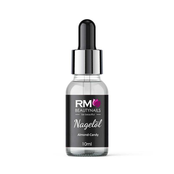 Nagelöl Nail Cuticle Oil mit Pipette Nagelöl Pflege für Nägel und Nagelhaut RM Beautynails 10ml (Almond Candy)