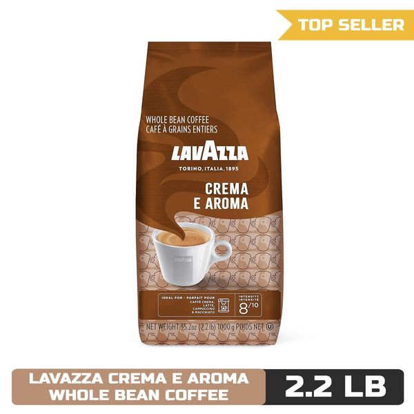 Lavazza Crema e Aroma Whole Bean Coffee Blend, 2.2-Pound Bag
