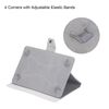 sourcing map Universal 10.1 Inch Tablet Case, Protective Folio PU Leather Shell Case for 10.1-10.5 Inch Touchscreen Tablet, White