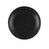 Amscan Black Dessert Paper Plates 17.7cm-8 Pcs