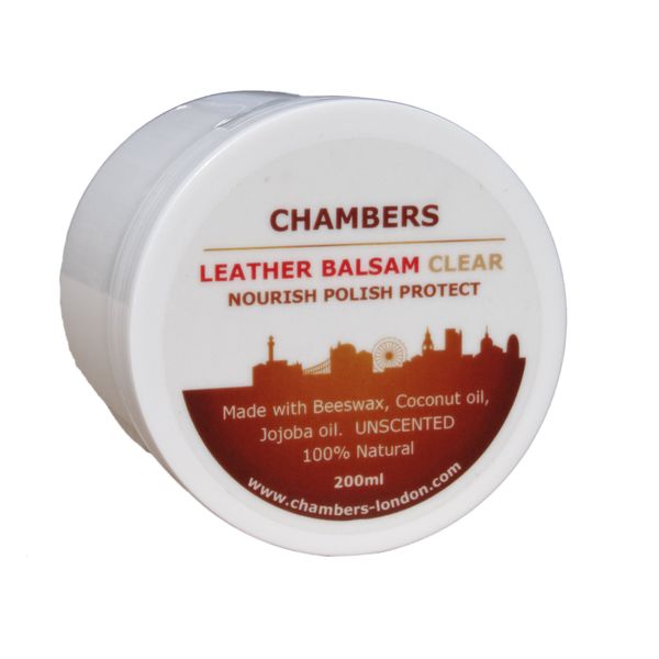 Chambers Leather Natural Balsam Conditioner and Restorer 200ml Suitable for Aniline Leather, Perfect for Aniline Leather Sofas