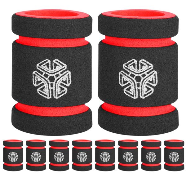 Healvian 10pcs Tattoo Foam Covers Grip Covers Memory Foam Tattoo Grip Covers Tattoo Bandages Wrap Tattoo Machine Grip Handle Holder for Tattoo Grip Tube Supplies