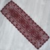 kilofly Handmade Crochet Lace Rectangular Table Runner 15 x 51 Inch, Red
