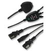 Pro Elec 2x IEC + Figure 8 Power Lead with Surge Protector