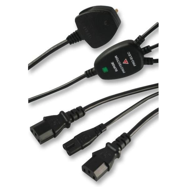 Pro Elec 2x IEC + Figure 8 Power Lead with Surge Protector