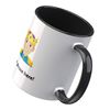 Personalised Emoji 11oz Mug Featuring Prince Medium Light Skin Tone Black