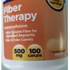 Equate Fiber Therapy Methylcellulose Caplets 500 mg 100 Count 2 PACK